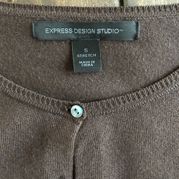 Express stretch button up cardigan - Picture 2 of 4