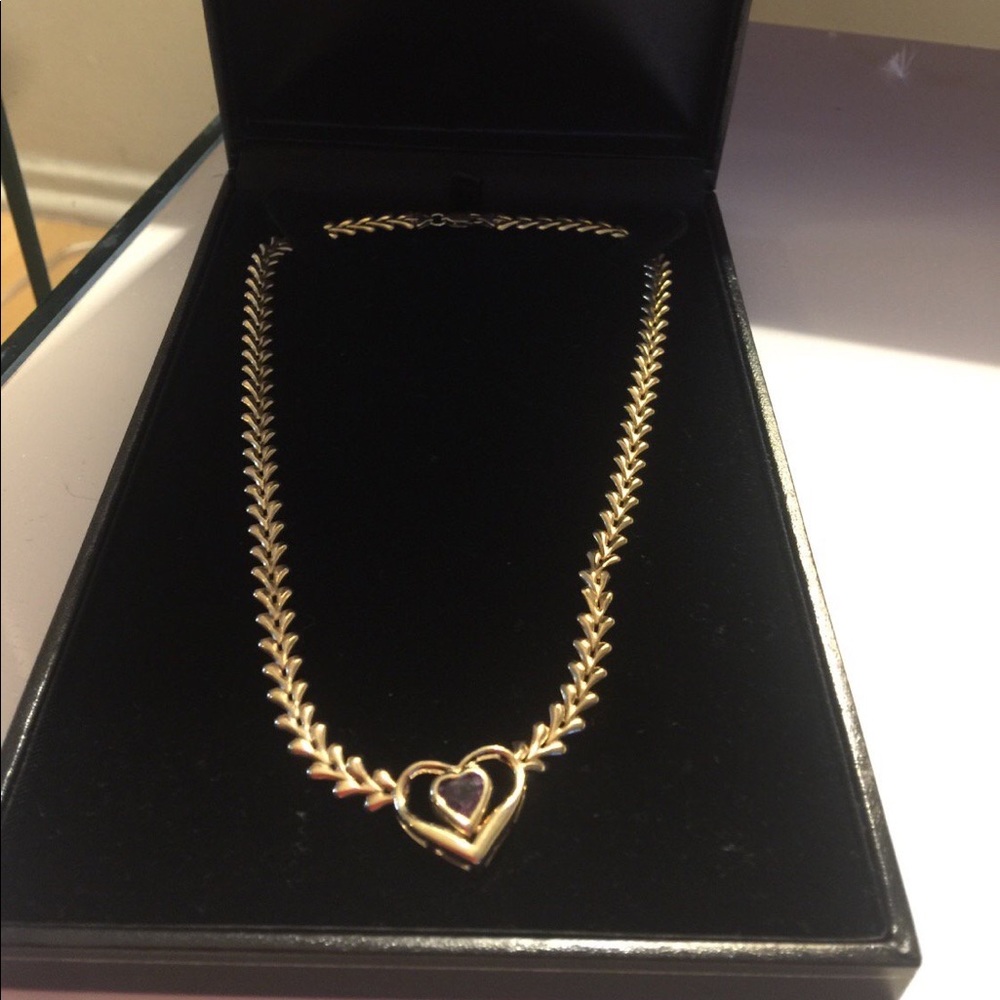 Fancy 14k Solid Gold Necklace