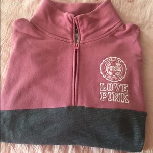 VS Pink quarter zip