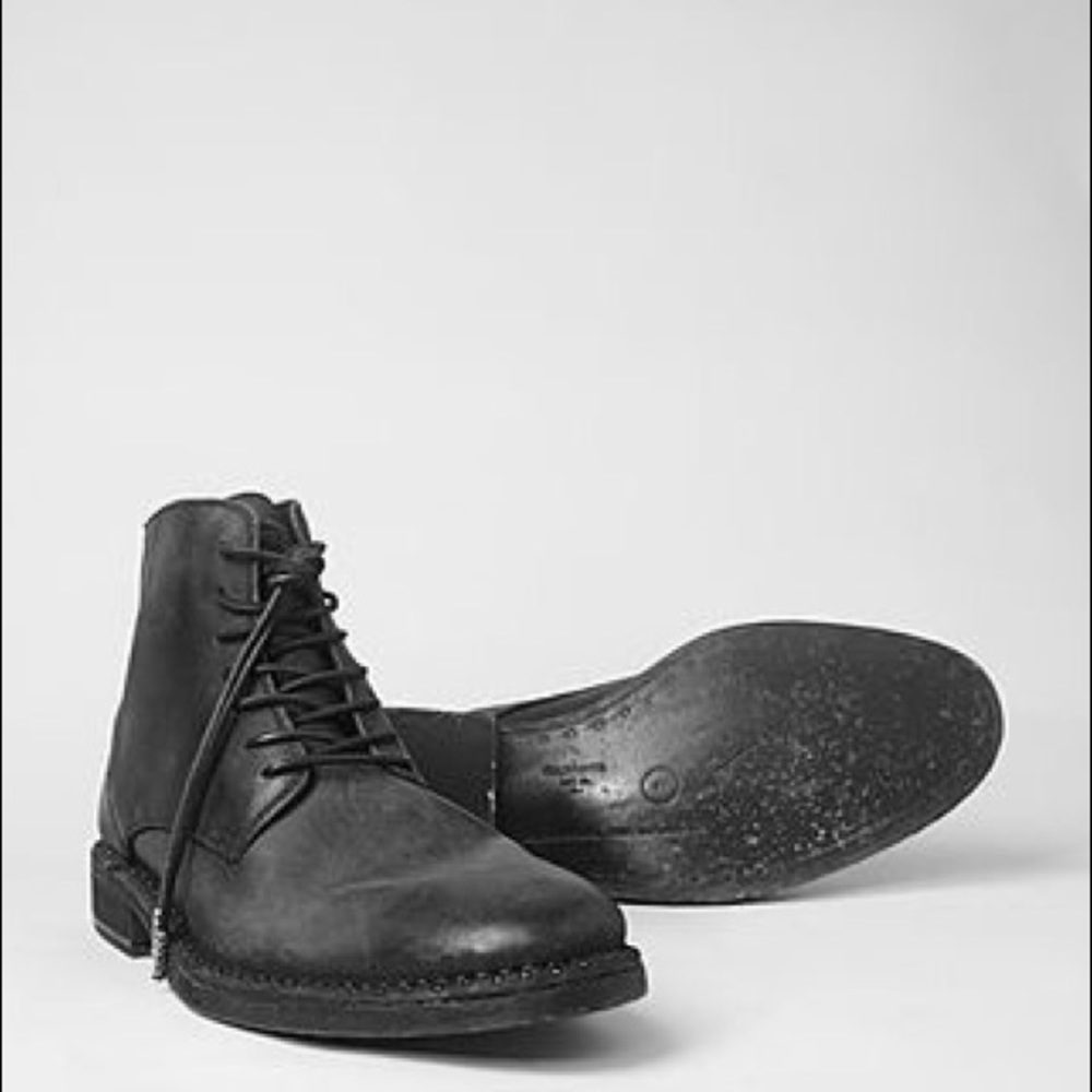 SOLD-ALLSAINTS Men's Black Leather Boots(New)