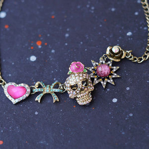 Betsey Johnson Skull Necklace