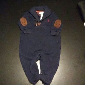 Ralph Lauren footed baby boy outfit