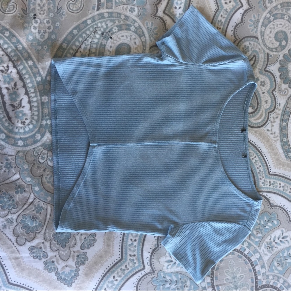 Brandy Melville Baby Blue Crop Top