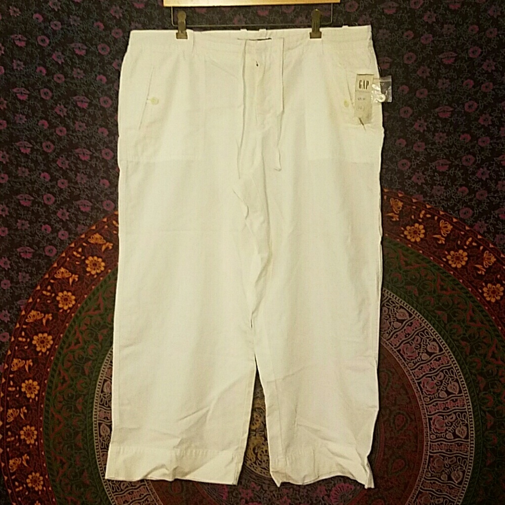 White Drawstring Pants