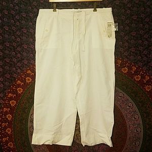 White Drawstring Pants