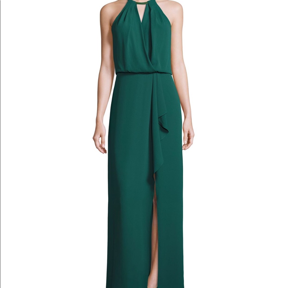 BCBGMAXAZRIA Halter neck gown