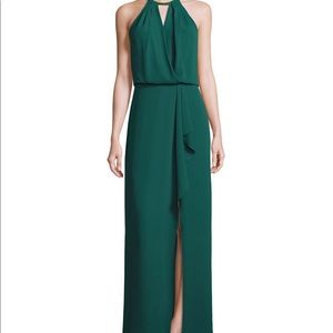 BCBGMAXAZRIA Halter neck gown