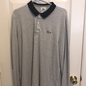 Lacoste long sleeve collar shirt