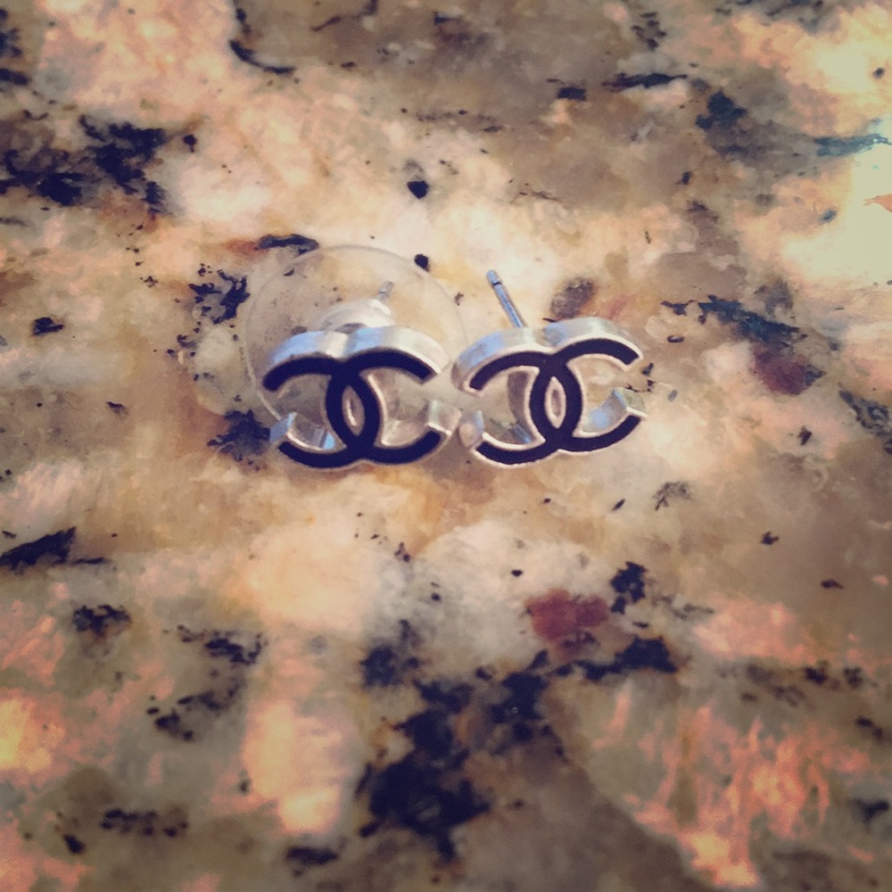 Chanel stud earrings