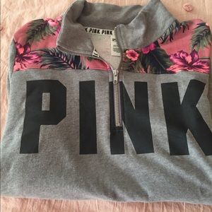 VS Pink quarter zip sweatshirt