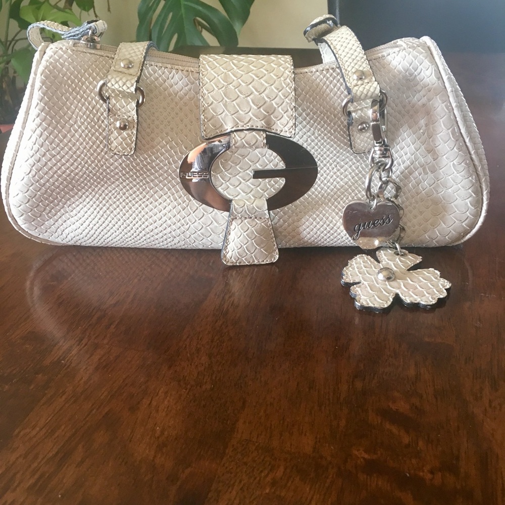 Guess off white bag