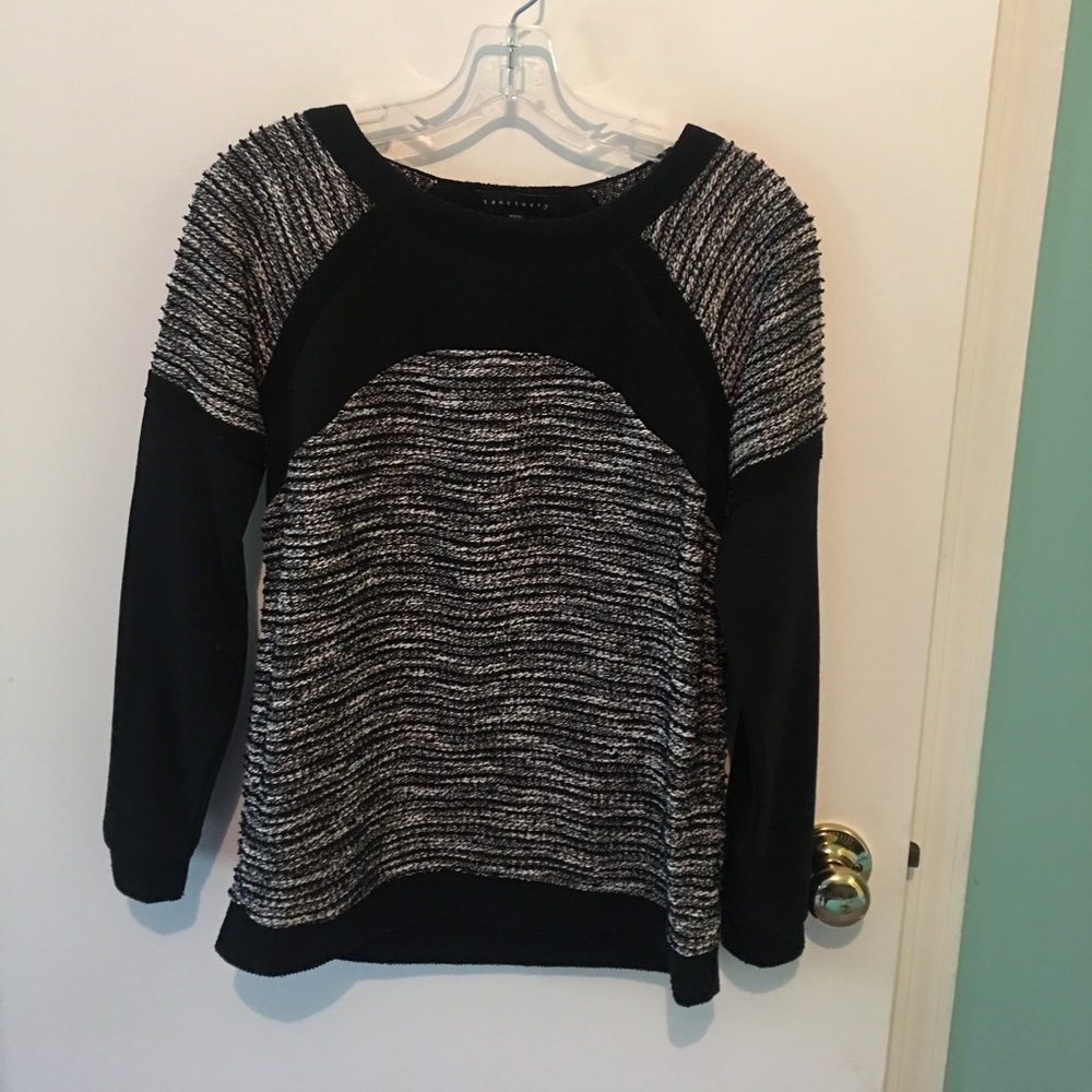 Sanctuary sweater/sweatshirt combo shirt
