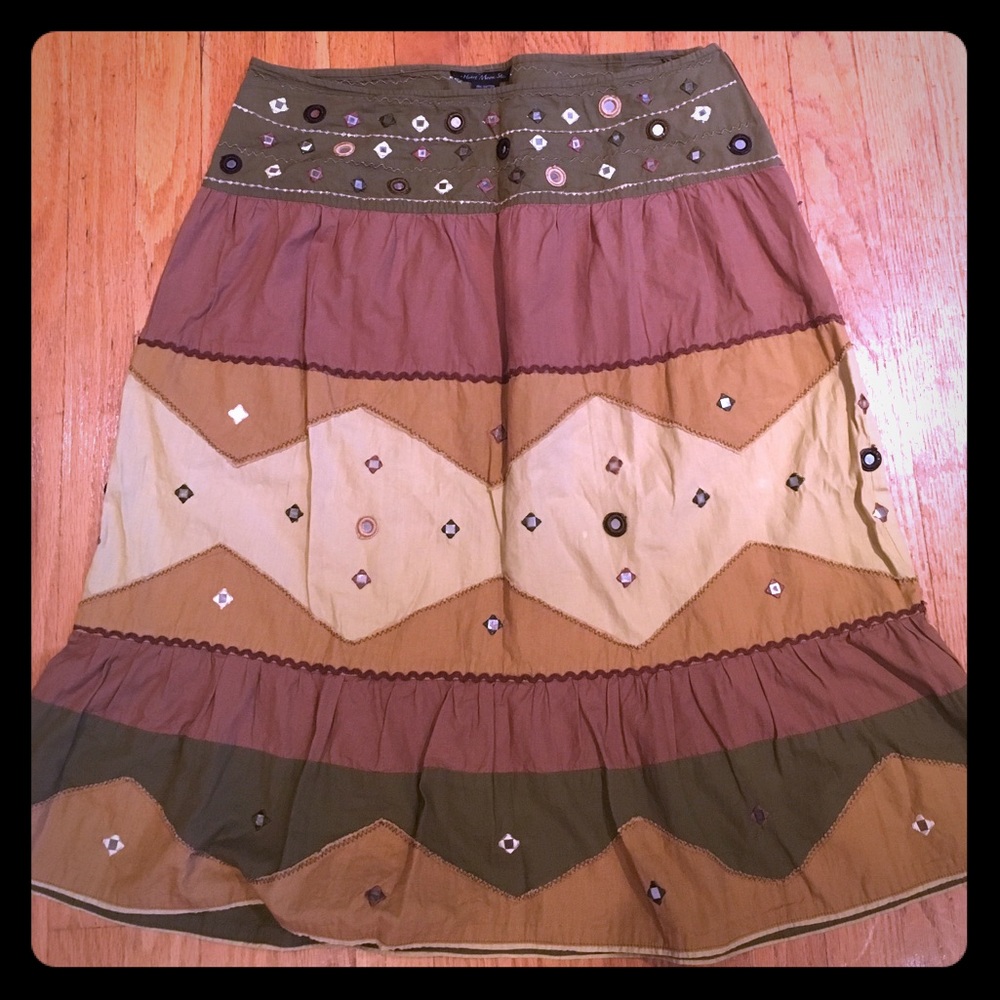 Boho style skirt.
