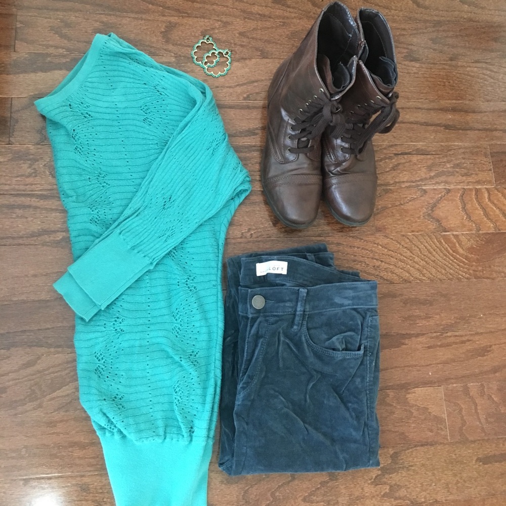 Teal LC sweater