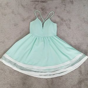 Mint green dress