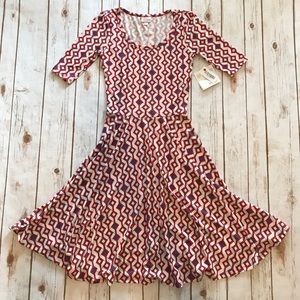 LulaRoe - Stunning Nicole Dress , Size XS NWT