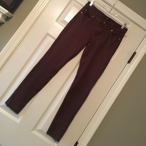 7 for All Mankind Brown Jeans/Jegging SZ 27