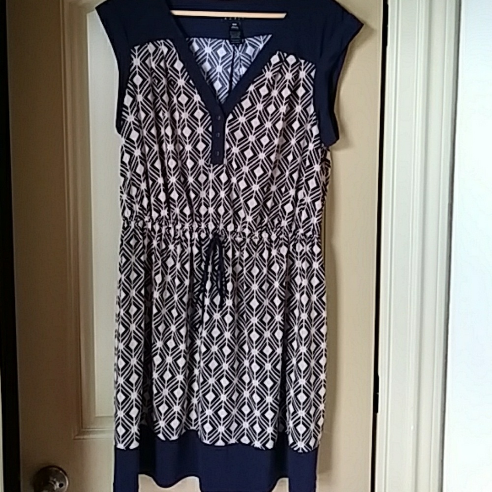 Clinched waisted mini dress