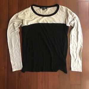 Black & White Long Sleeve Top