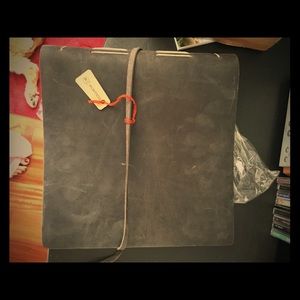 Leather bound rustic memory book or journal etc...