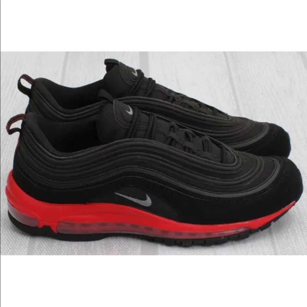 2011 Men Nike Air Max 97 Black/ Red Sz 12
