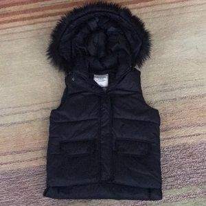 Abercrombie & Fitch Fur Hood Vest