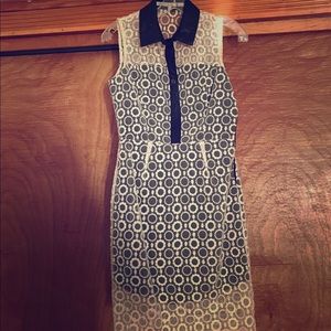 Cute white and black collared dress