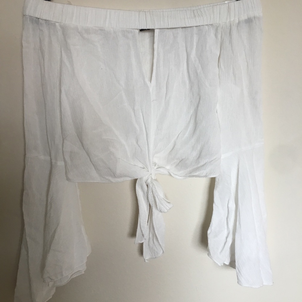 Off the shoulder float crop top