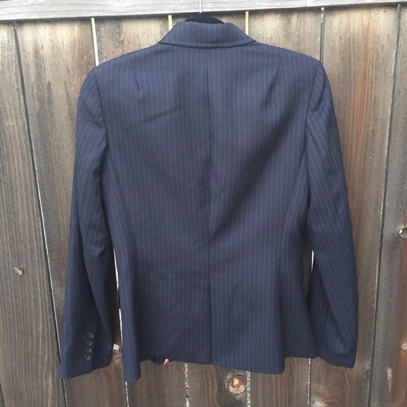J. CREW PINSTRIPE BLAZER SZ 4 - Picture 4 of 4