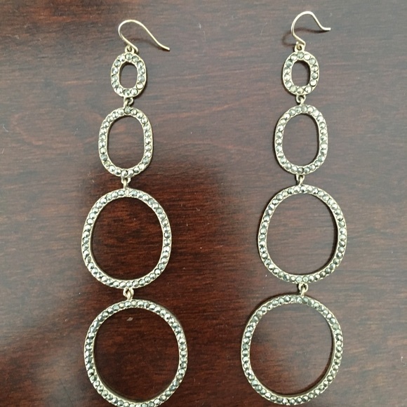Long Sparkly Earrings - Picture 3 of 4