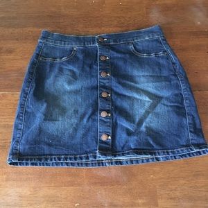 Button up mini skirt