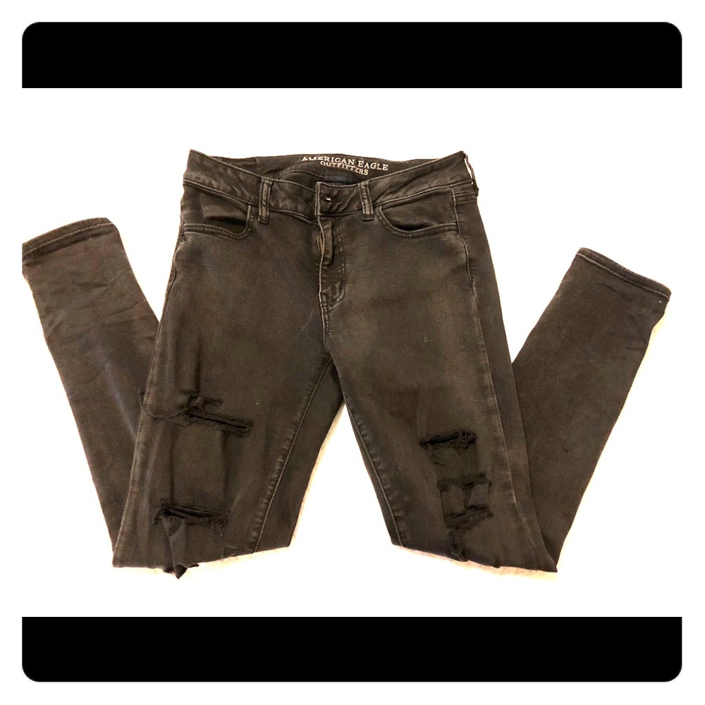 American Eagle black/gray jegging