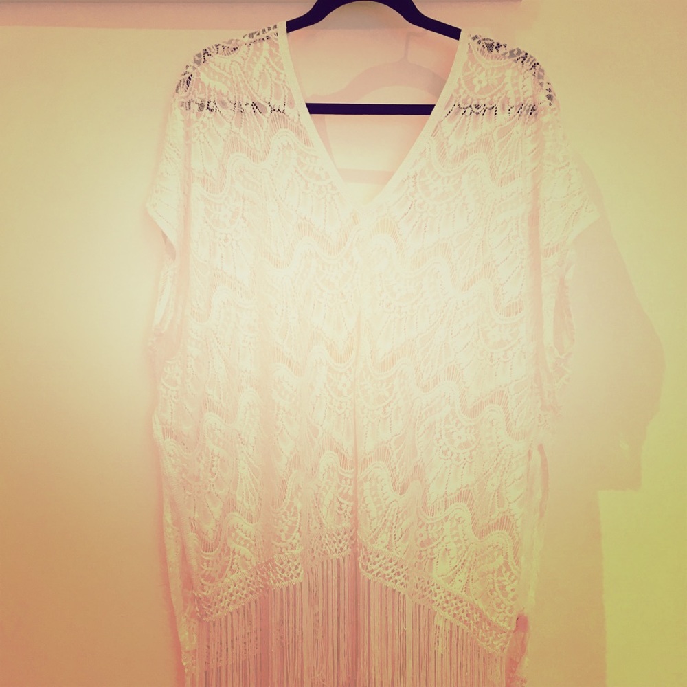 Victoria’s Secret Lace Fringe Poncho