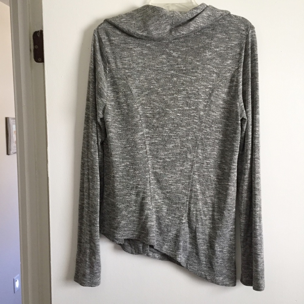 Mossimo Asymmetrical L/S Top w/ Zipper - Picture 3 of 3