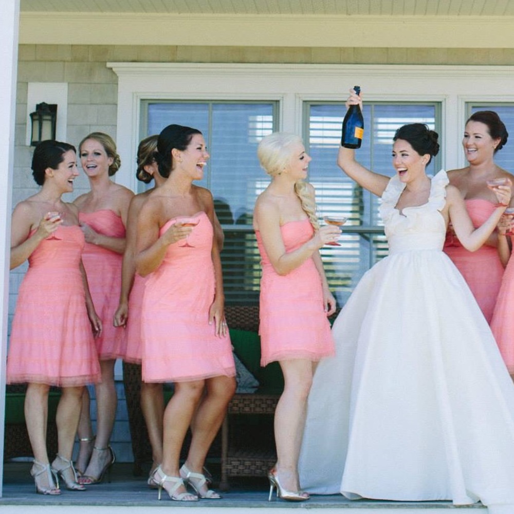 Donna Morgan Dress pink lemonade - NWT bridesmaid
