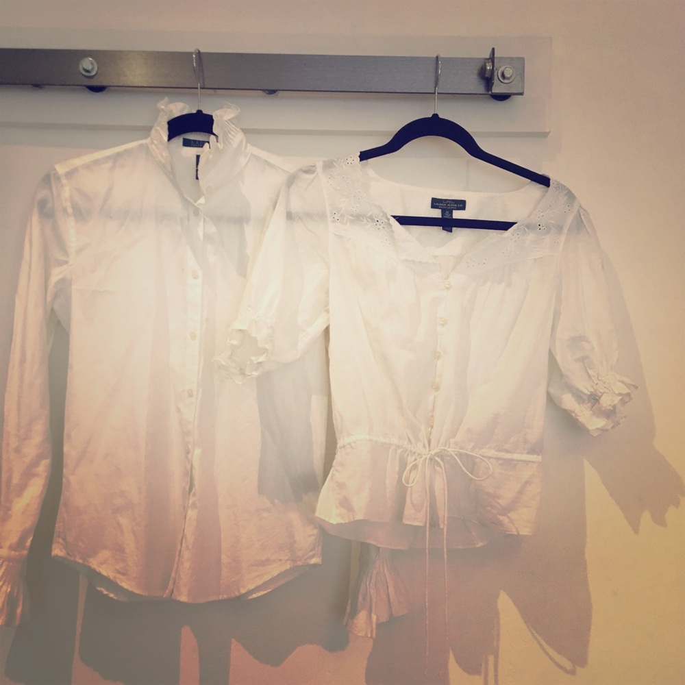 Bundle of White Ralph Lauren Tops