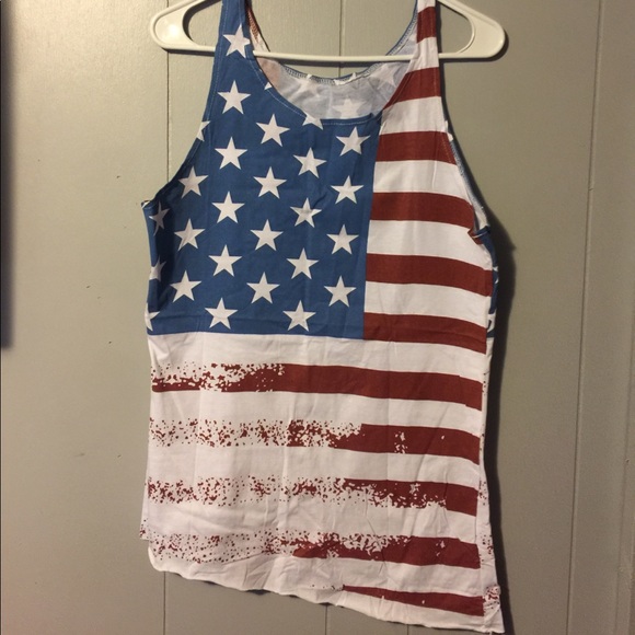Tops - 📍American flag tank top