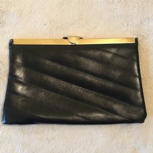 Vintage black clutch
