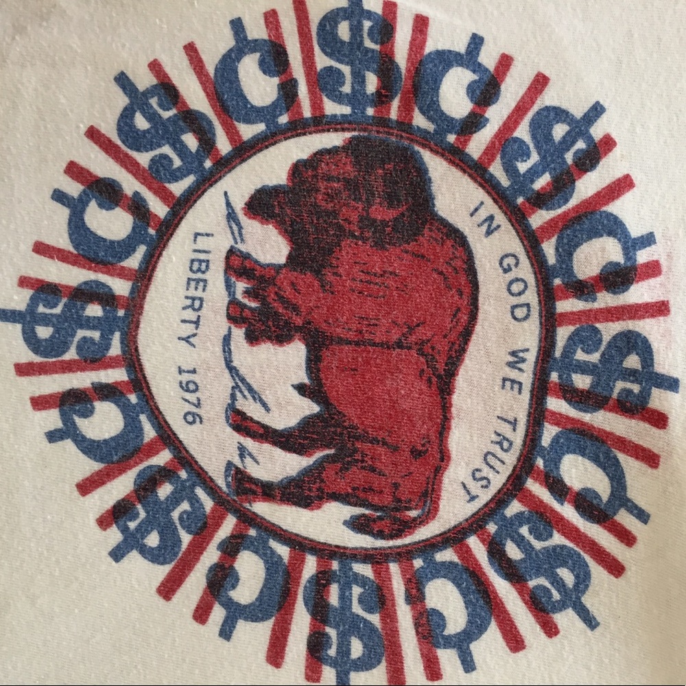 Vintage in god we trust coin tee