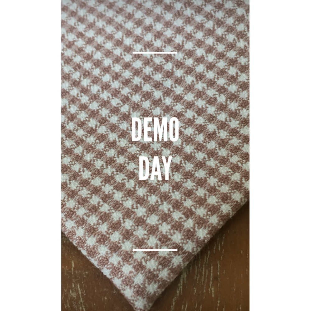 Men’s Cotton Plaid Tie - “Demo Day”