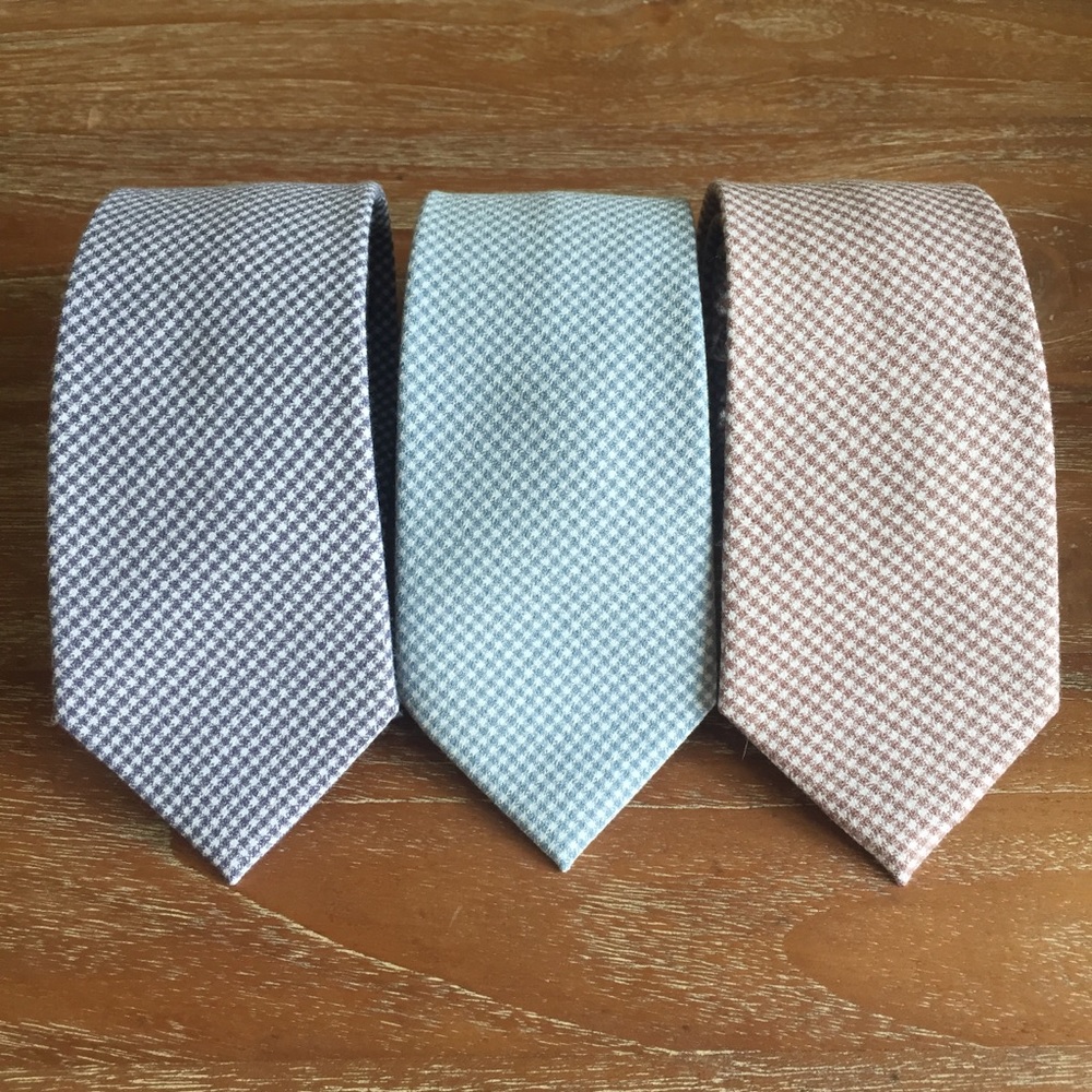 Men’s Cotton Plaid Tie - “Demo Day” - Picture 3 of 3