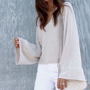 Free People Beige Top