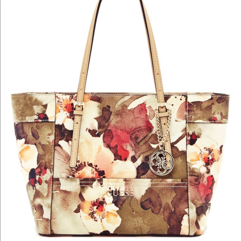 Guess Delaney Floral Classic Tote
