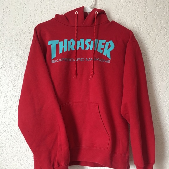 red thrasher hoodie