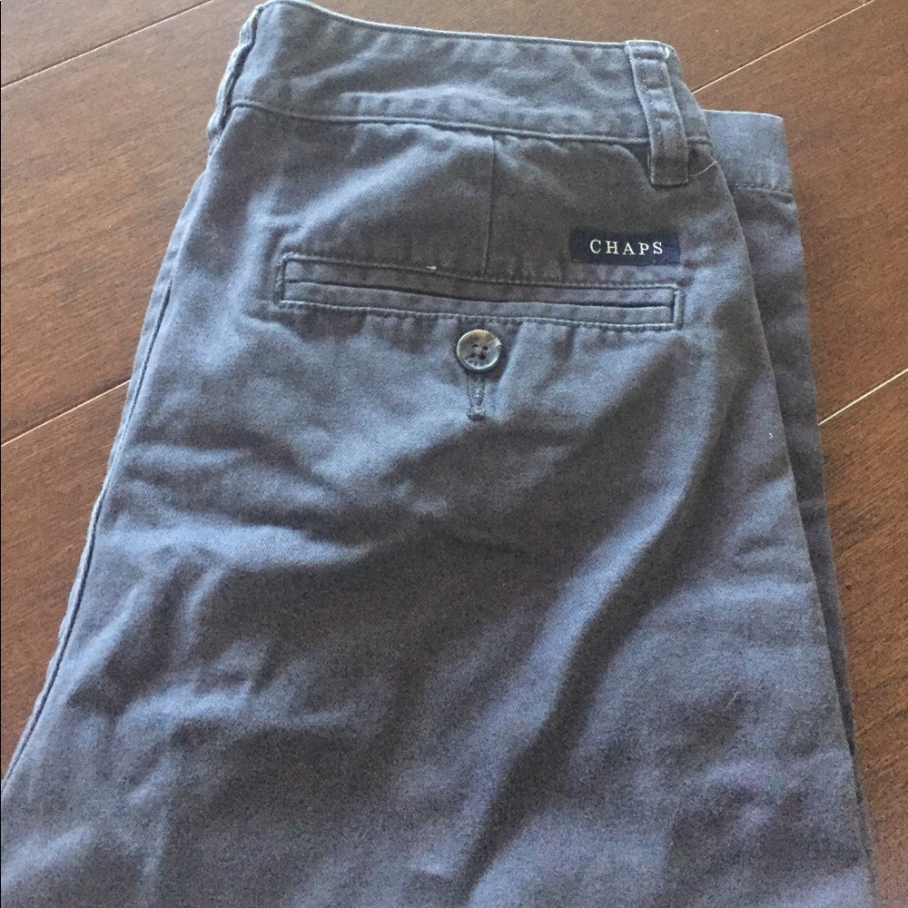 Chaps Boys Navy Khakis