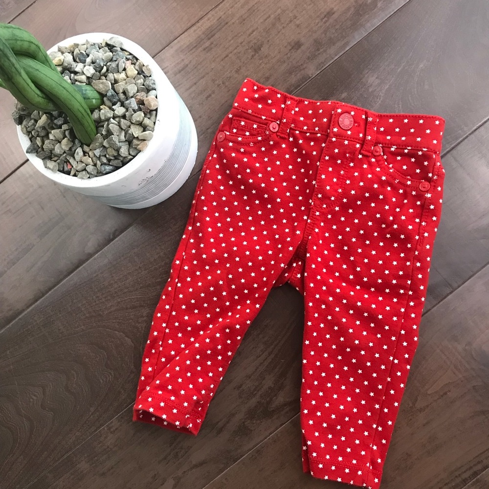 Adorable red star detail Gap Jeans