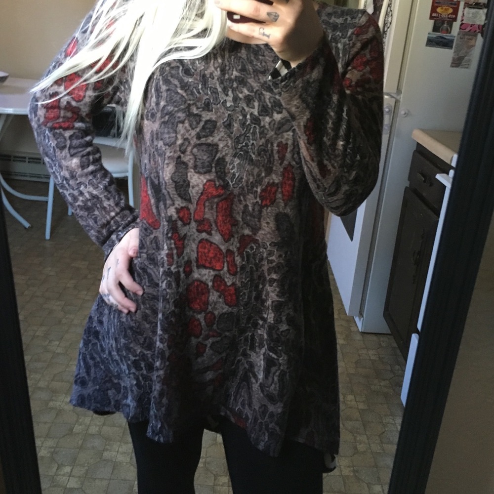 Adore animal print tunic/dress