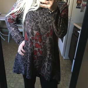 Adore animal print tunic/dress