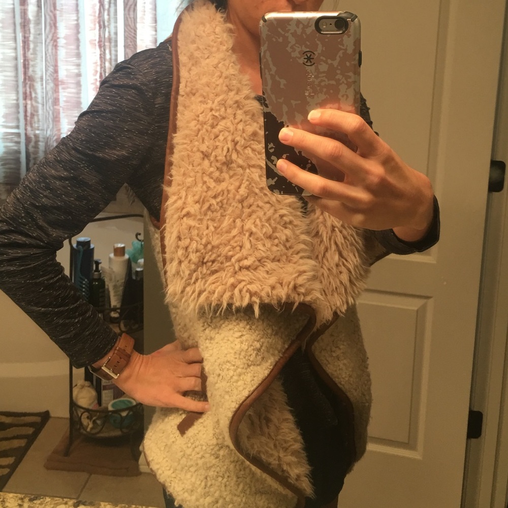 Shearling vest