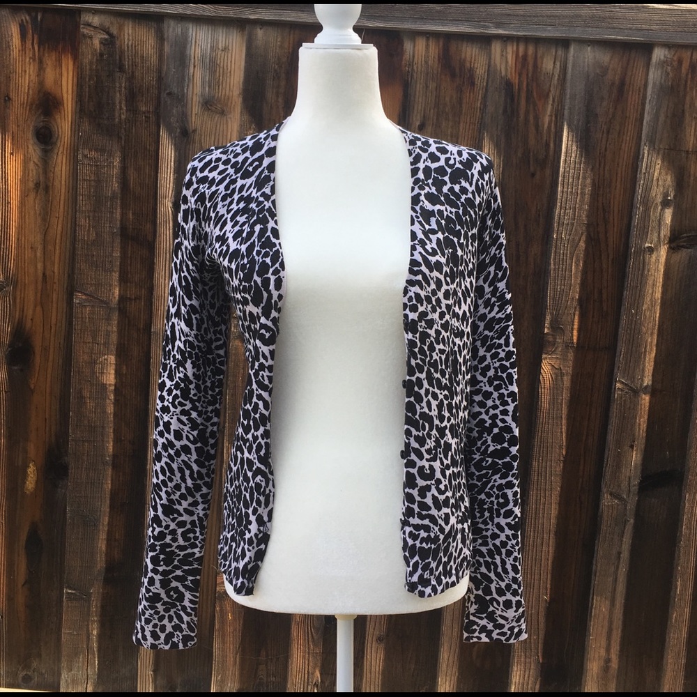 Leopard Print Cardigan - Picture 2 of 7